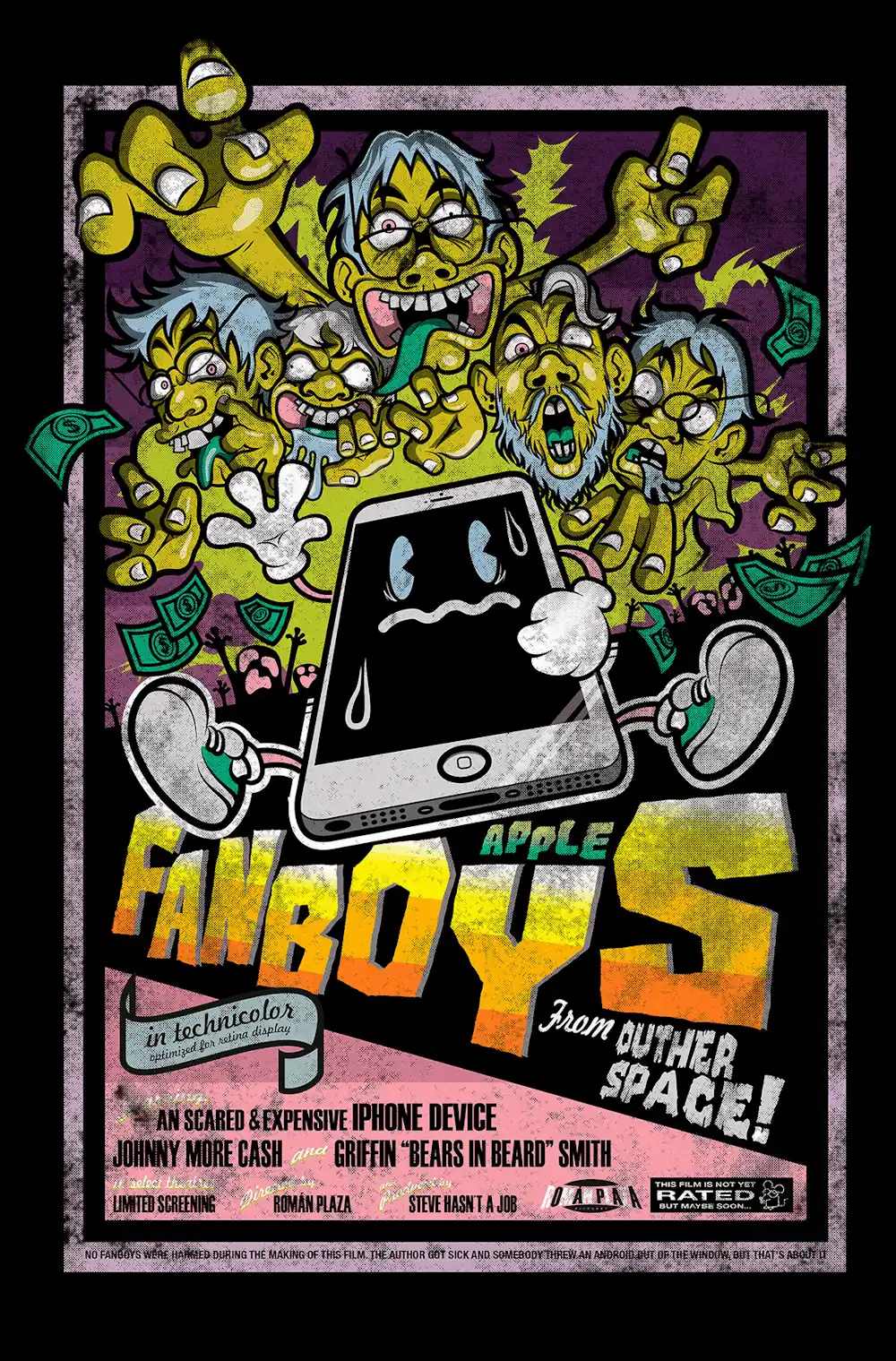 Apple Fanboys from Outer Space — ilustración completa