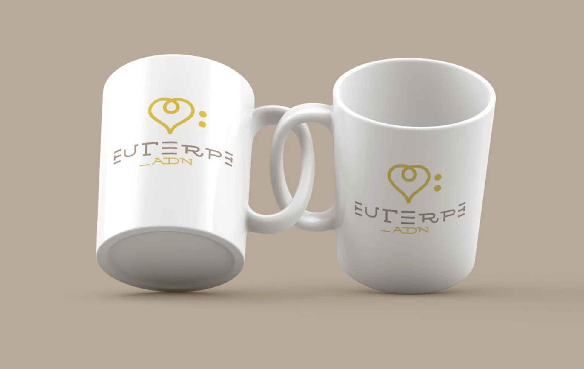 Euterpe — tazas con el imagotipo vertical