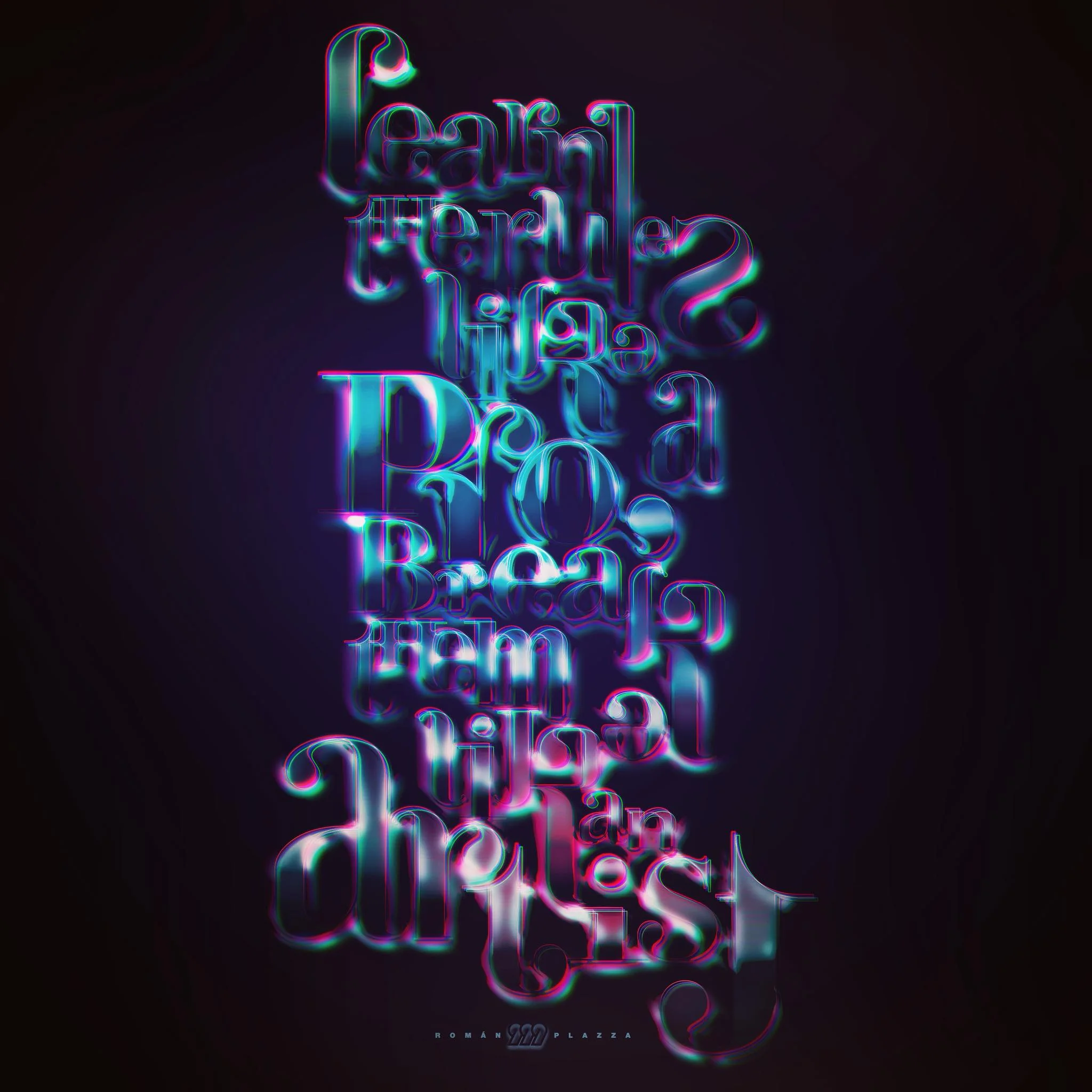 Like a Pro, Like an Artist — lettering completo