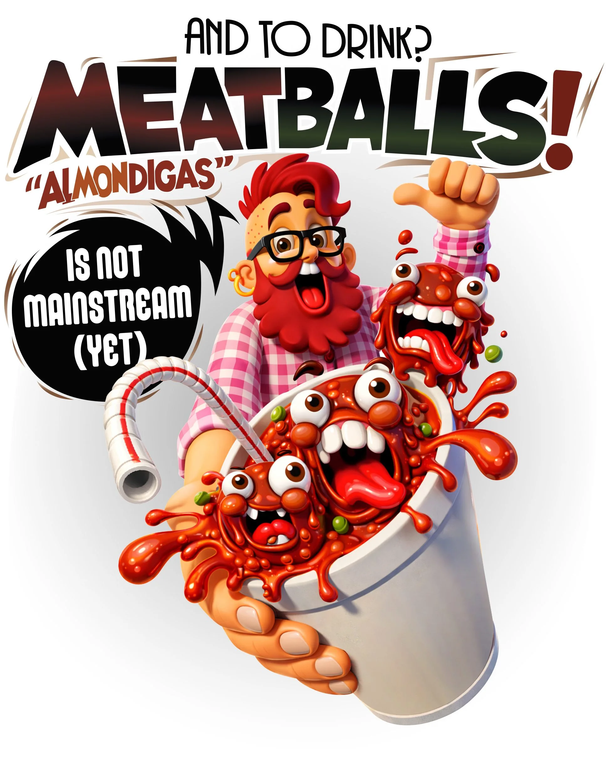 Meatballs! — ilustración completa
