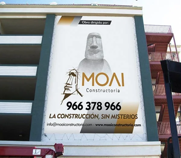MOAI — construcción del logo