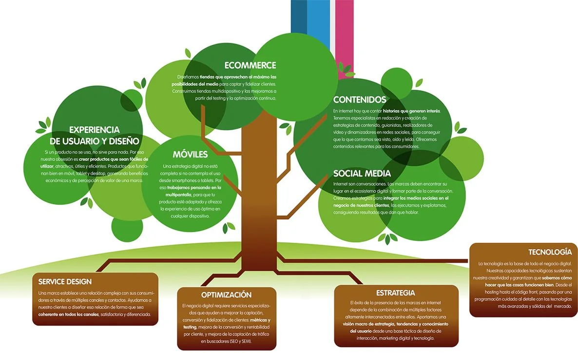 Árbol del ecosistema de servicios de Nexostart