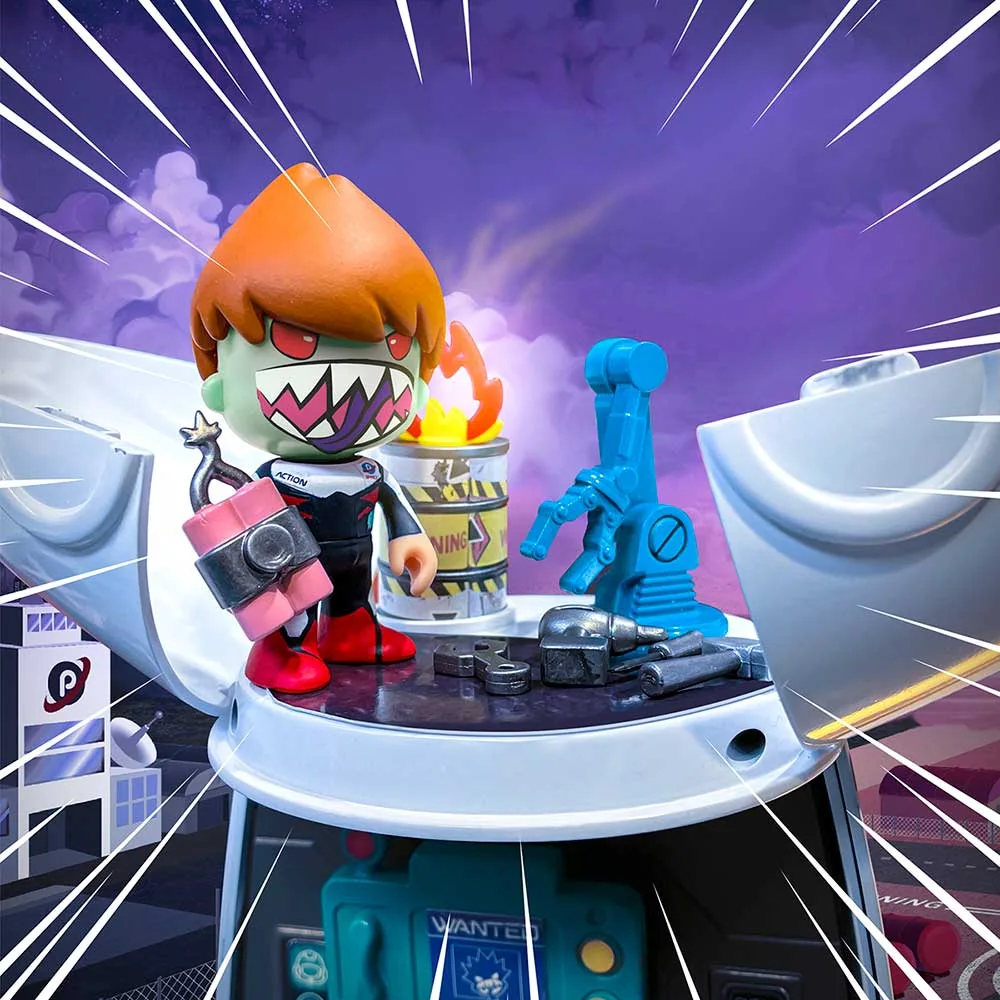 Pin & Pon Action — fotografía de producto en escenario