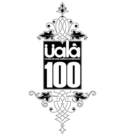 Üalà nº 100 — logotipo conmemorativo con ornamentos
