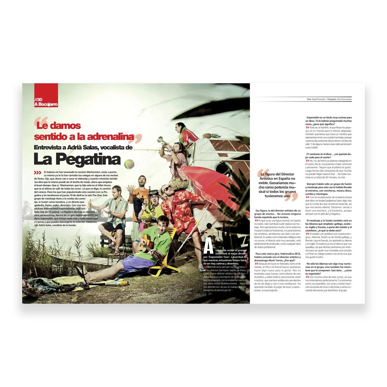 A Bocajarro — entrevista a La Pegatina