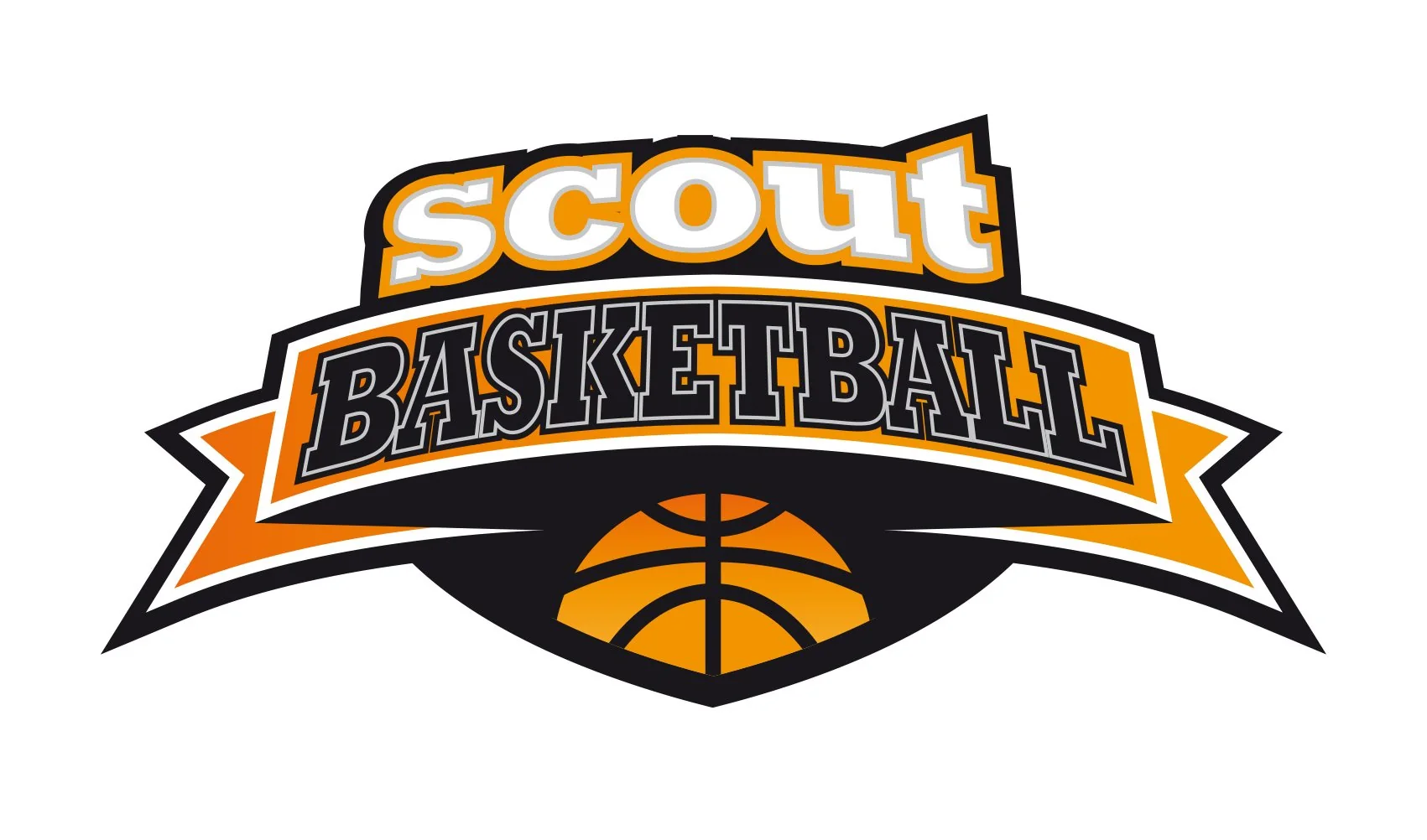 Scoutbasketball — logotipo en versión plana
