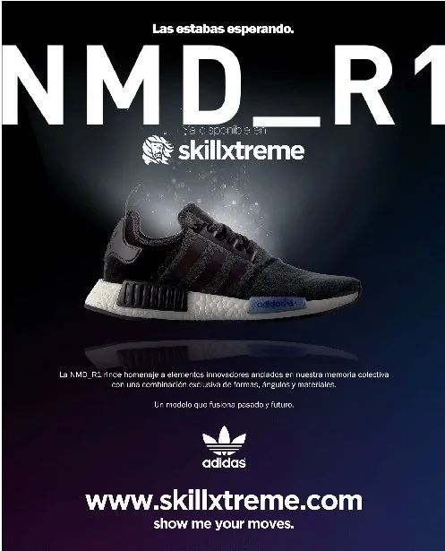 Skillxtreme — anuncio de zapatillas NMD_R1