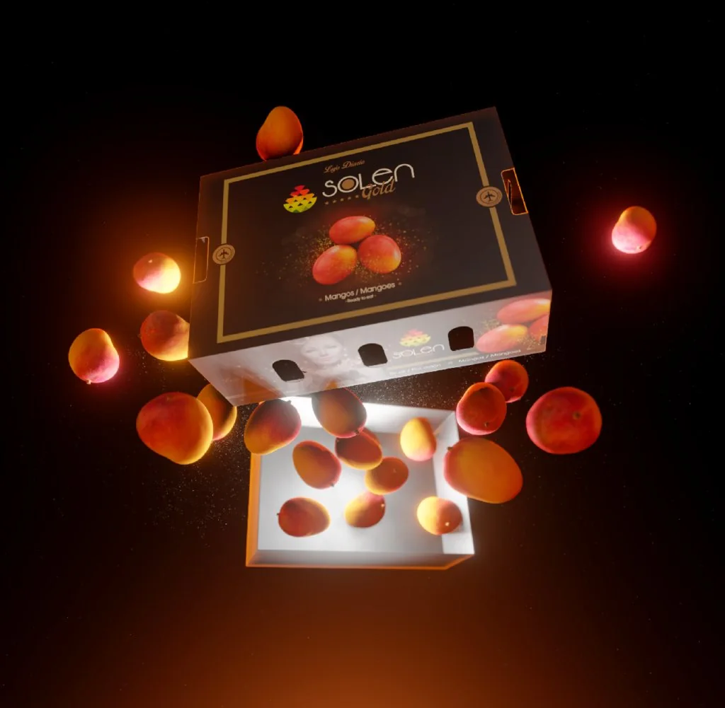 Solen Gold — packaging de mango