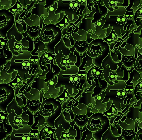 Who Let the Dogs Out — patrón en verde